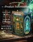 The Darkness Herbarium Dollhouse Kit - Miniature Wizardi Roombox Book Nook Kit Kit